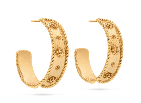 Earrings - Berry Hoop Earrings