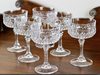 Estate Collection - Vintage Cut Crystal Champagne Coupes