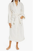 Robe - Plush Fleece Shawl Robe-White