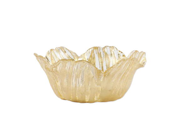 Vietri - Rufolo Glass Gold Flower Small Bowl