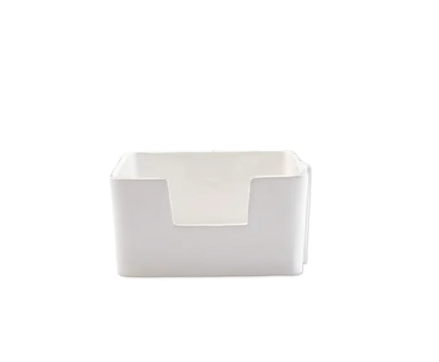 Vietri - Melamine Lastra White Cocktail Napkin Holder