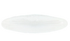 Vietri - Onda Glass White Long Oval Bowl