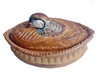 Estate Collection - Antique French Trompe L'oeil Porcelain Quail Pate Tureen