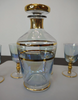 Estate Collection - Vintage Hand Blown Glass Decanter and Cups