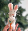 Handmade Needle Felted Finger Puppets