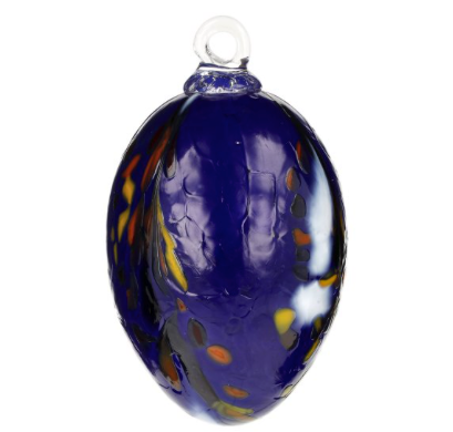 Handblown Glass Easter Eggs - Lapis Lazuli