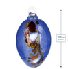 Handblown Glass Easter Eggs - Navy Blue