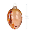 Handblown Glass Easter Eggs - Apricot
