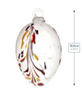Handblown Glass Easter Eggs - White