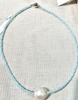 Necklace - Crystal & Baroque Pearl Short Necklace