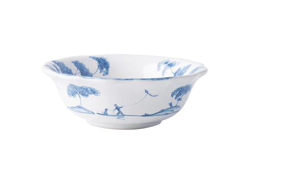 Country Estate Ceramic Berry Bowl - Delft Blue