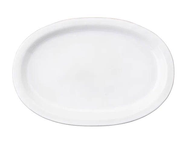 Puro 16" Ceramic Platter - Whitewash