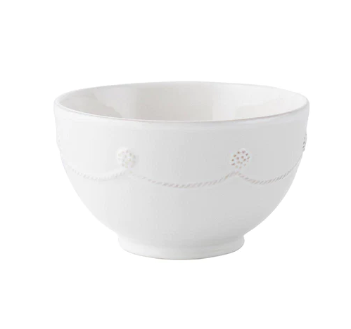 Berry & Thread Ceramic Cereal/Ice Cream Bowl - Whitewash