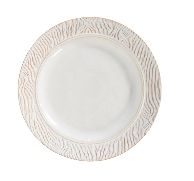 Juliska - Blenheim Oak Ceramic Dinner Plate - Whitewash