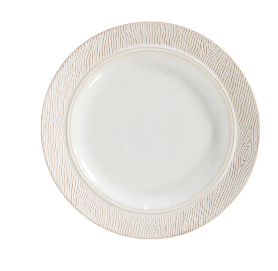 Blenheim Oak Ceramic Dessert/Salad Plate - Whitewash