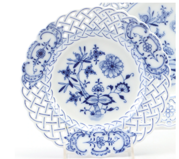 Estate Collection - Meissen "Blue Onion" Porcelain Salad Plate