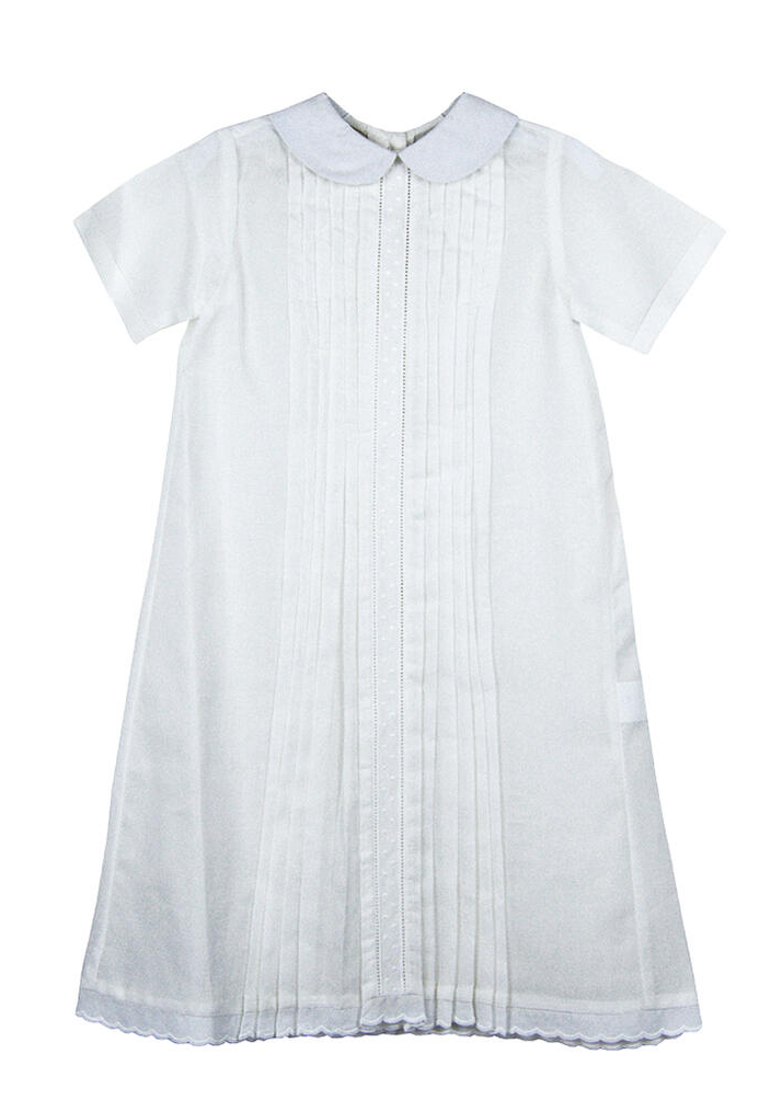 Baby Day Gowns w/Swiss Insert - Pink, Blue or White