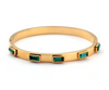 Bracelet - Gem Studded Gold Bangle