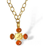 Dina Mackney - Necklace Guardian Angel W/Carnelian Cabochon