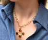 Dina Mackney - Necklace Guardian Angel W/Carnelian Cabochon