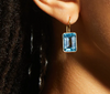 Dina Mackney - Earrings Brazilian Blue Topaz