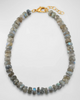 Dina Mackney - Necklace Faceted Barrel Labrodorite Necklace