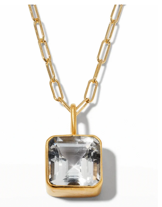 Dina Mackney - Necklace Clear Quartz Mini Charm Necklace