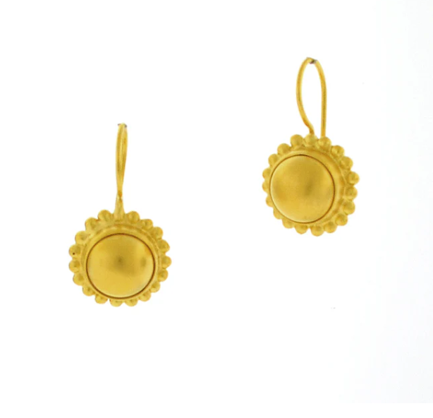 Dina Mackney - Golden Pinwheel Earrings