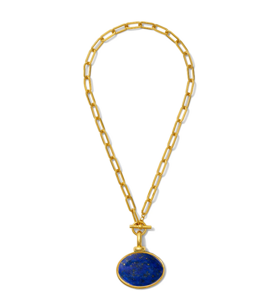 Necklace - Diana V. Pendant w/Lapis Drop