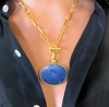 Necklace - Diana V. Pendant w/Lapis Drop