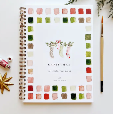 Watercolor - Christmas Watercolor Workbook