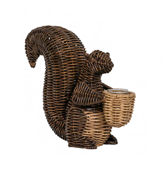 Juliska - Devon Willow Squirrel Flameless Candle Holder