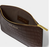 Purse - Marni Faux Croc Wristlet Pouch