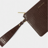 Purse - Marni Faux Croc Wristlet Pouch