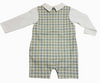 Baby - Fall Plaid Two-Piece Overall Set