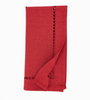 Napkins - Red Laser-Cut Hemstitch Napkin