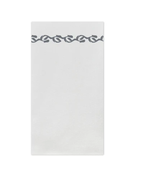 Guest Towels - Holiday Papersoft Beverage Napkins - Gray