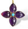 Dina Mackney - Amethyst Turquoise Cross Enhancer