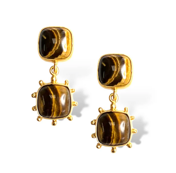 Dina Mackney - Tiger Eye Double Earring