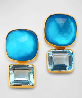 Dina Mackney - Portofino Blue Topaz Earrings