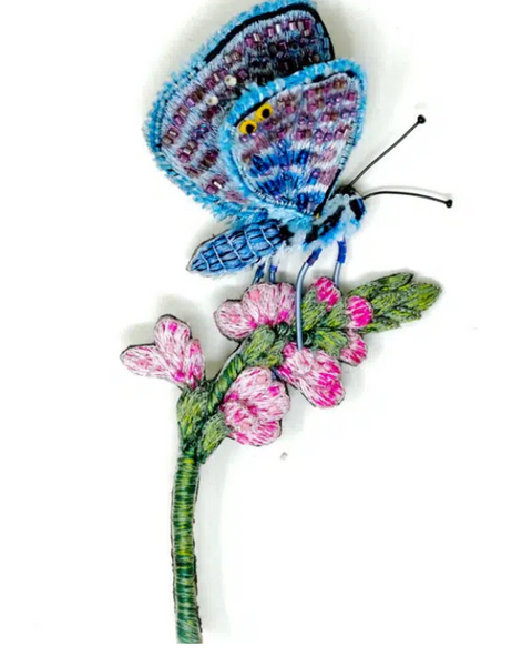 Trovelore - Chalk Hill Blue Butterfly Big Brooch Pin