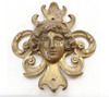 Estate Collection - Vintage Art Nouveau Style Brass Wall Ornament