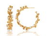 Earrings - Meadow Grande Hoop Earrings in Gold w/Pearls