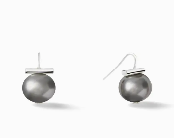 Earrings - Pebble Pearl in Colors on Sterling Silver