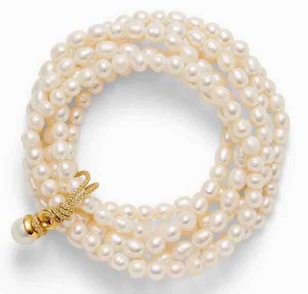 Bracelet - Sally Cluster Bracelet in White Freshwater Pearls