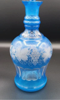 Estate Collection - Vintage Decanter Blue Glass