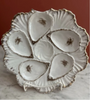 Estate Collection - Vintage Oyster Plates with Gold Trim
