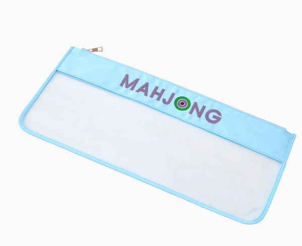 Oh My Mahjong - Light Blue Stitched Mahjong Bag