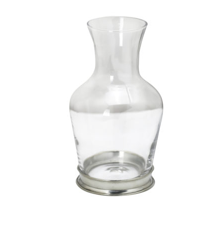 Salisbury - Pewter Bottom 36Oz Glass Carafe