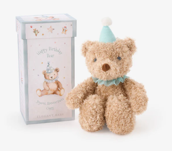 Baby - Aqua Birthday Bear in Box